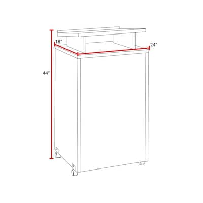 Regency Legacy Lectern Podium, Neo Walnut (LLC44NW)