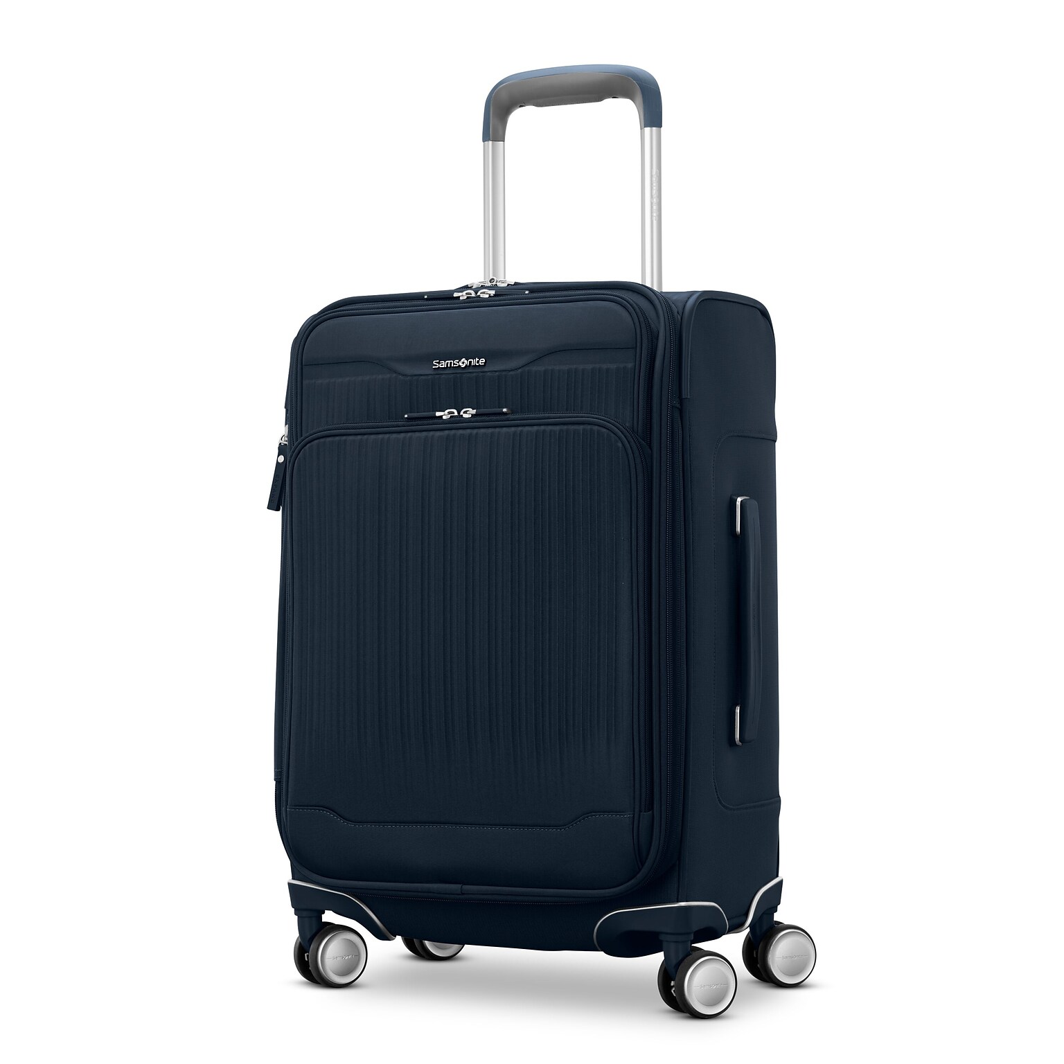 Samsonite Silhouette 18 23 Carry-On Luggage with Spinner Wheels, Deep Navy (153639-D418)
