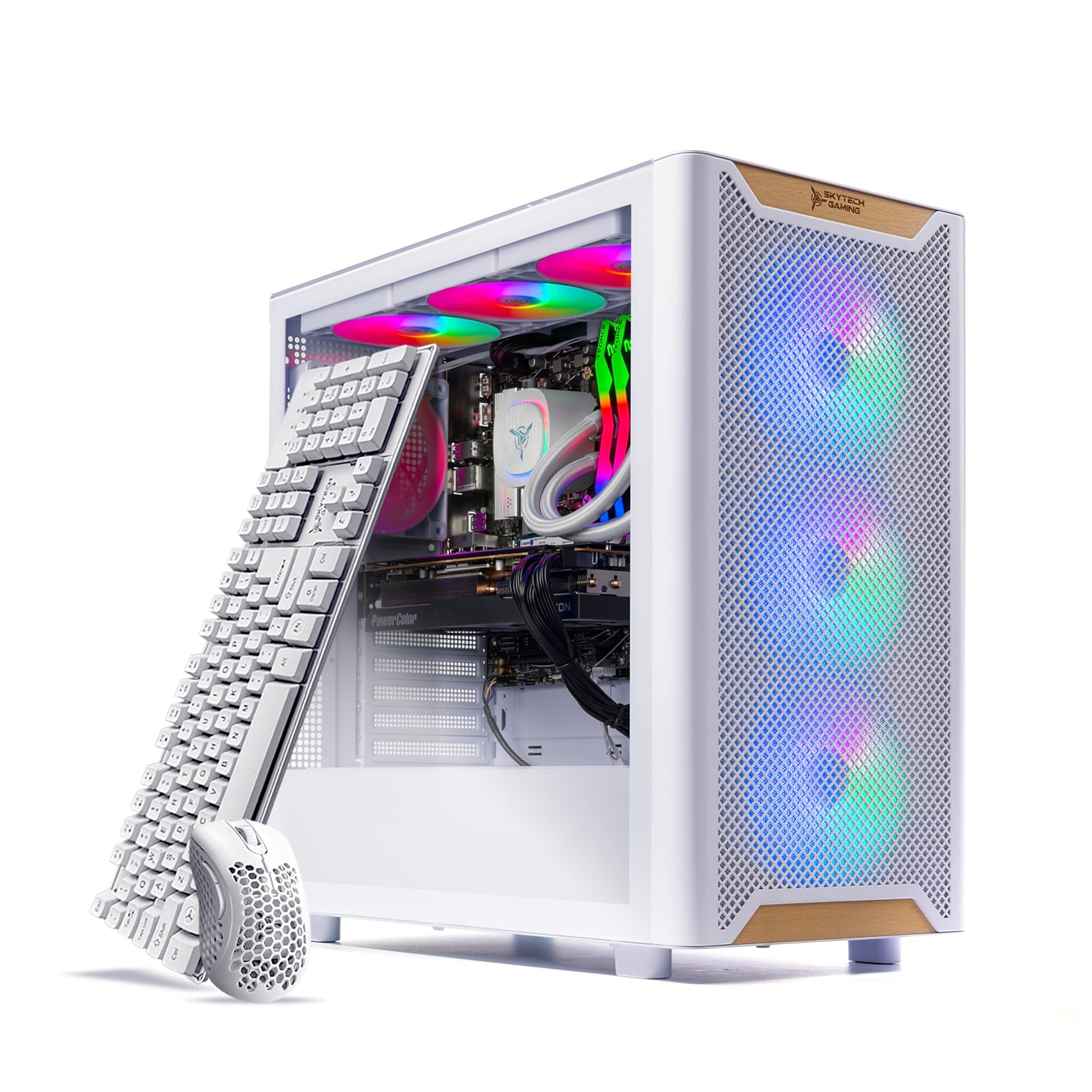 Skytech Gaming Chronos 3 Desktop Computer Intel Core i7-14700F, Nvidia GeForce RTX 5060, 32GB RAM, 1TB SSD, Windows 11