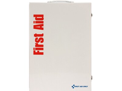 First Aid Only First Aid Cabinet, ANSI Class B, 150 People, 1462 Pieces, White (91341)