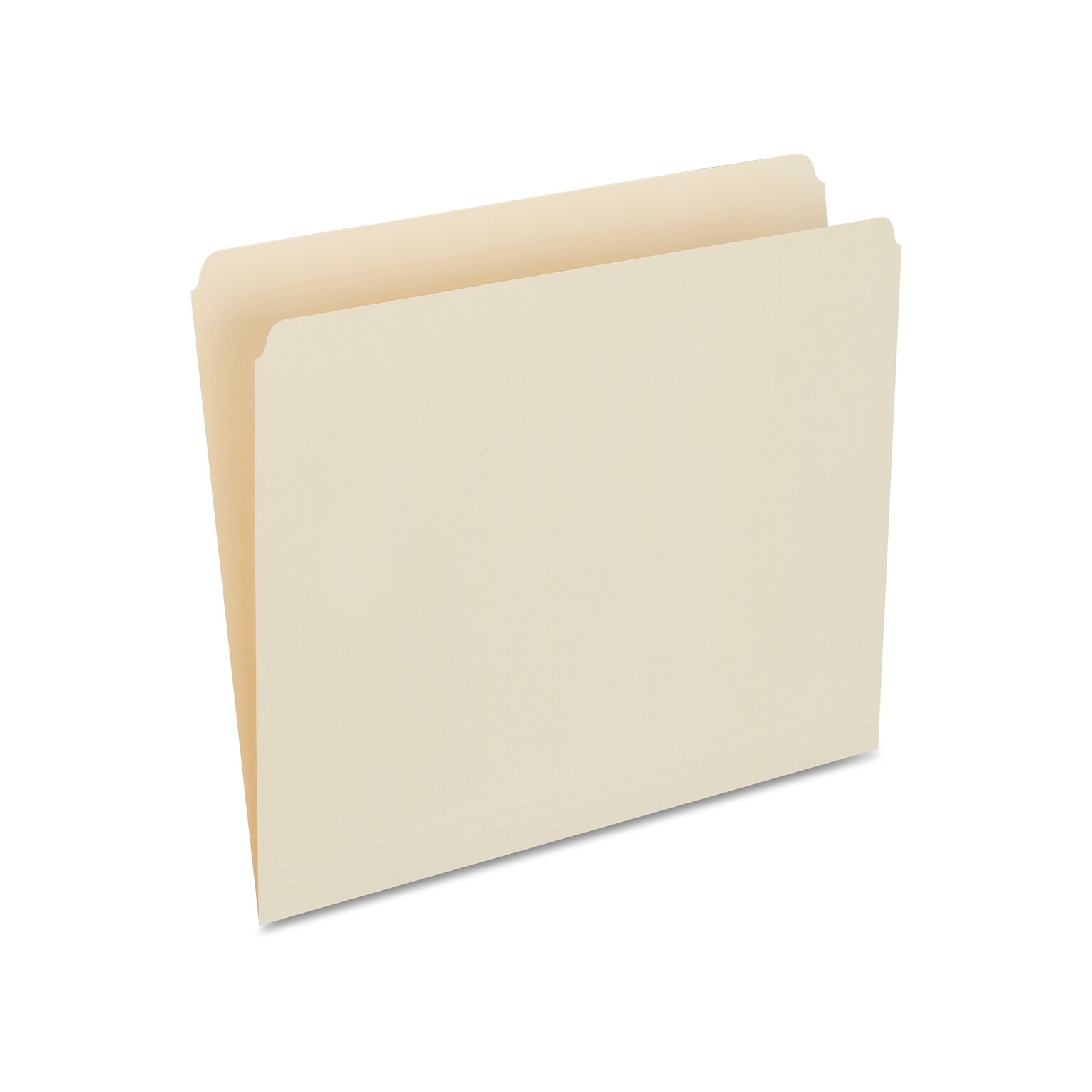 Staples 30% Recycled File Folders, Single Tab, Letter Size, Manila, 100/Box (ST56676-CC)