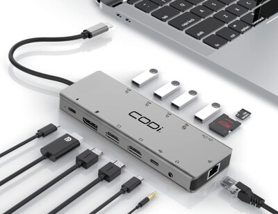 CODi 13-in-1 USB-C Multi-Port Docking Station (A01099)