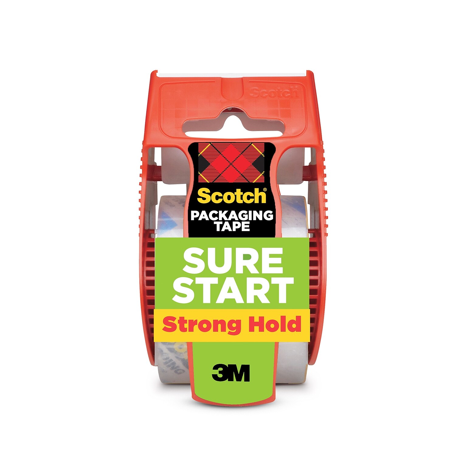Scotch Sure Start Shipping Packing Tape with Dispenser, 1.88 x 22.2 yds., Clear (145)