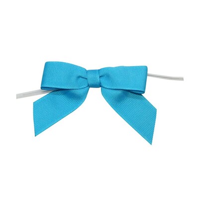 JAM Paper Grosgrain Bows, Turquoise, 100/pack (52640349271)