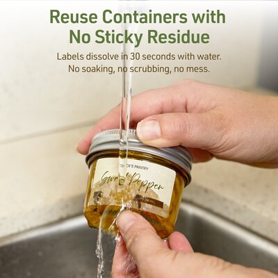 Avery Dissolvable Rectangle Multipurpose Labels, 1" x 2", Off-white, 240/Pack (94220)