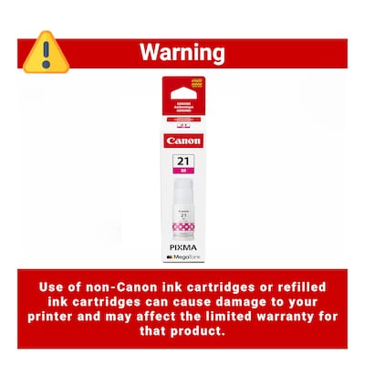 Canon GI-21 Magenta Standard Yield Ink Bottle (4538C001)