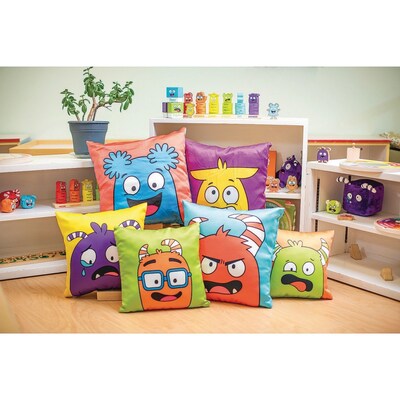 Open the Joy Social Emotional Learning Bundle Emotion Pillows, Assorted Colors, 6/Set (LR4674)