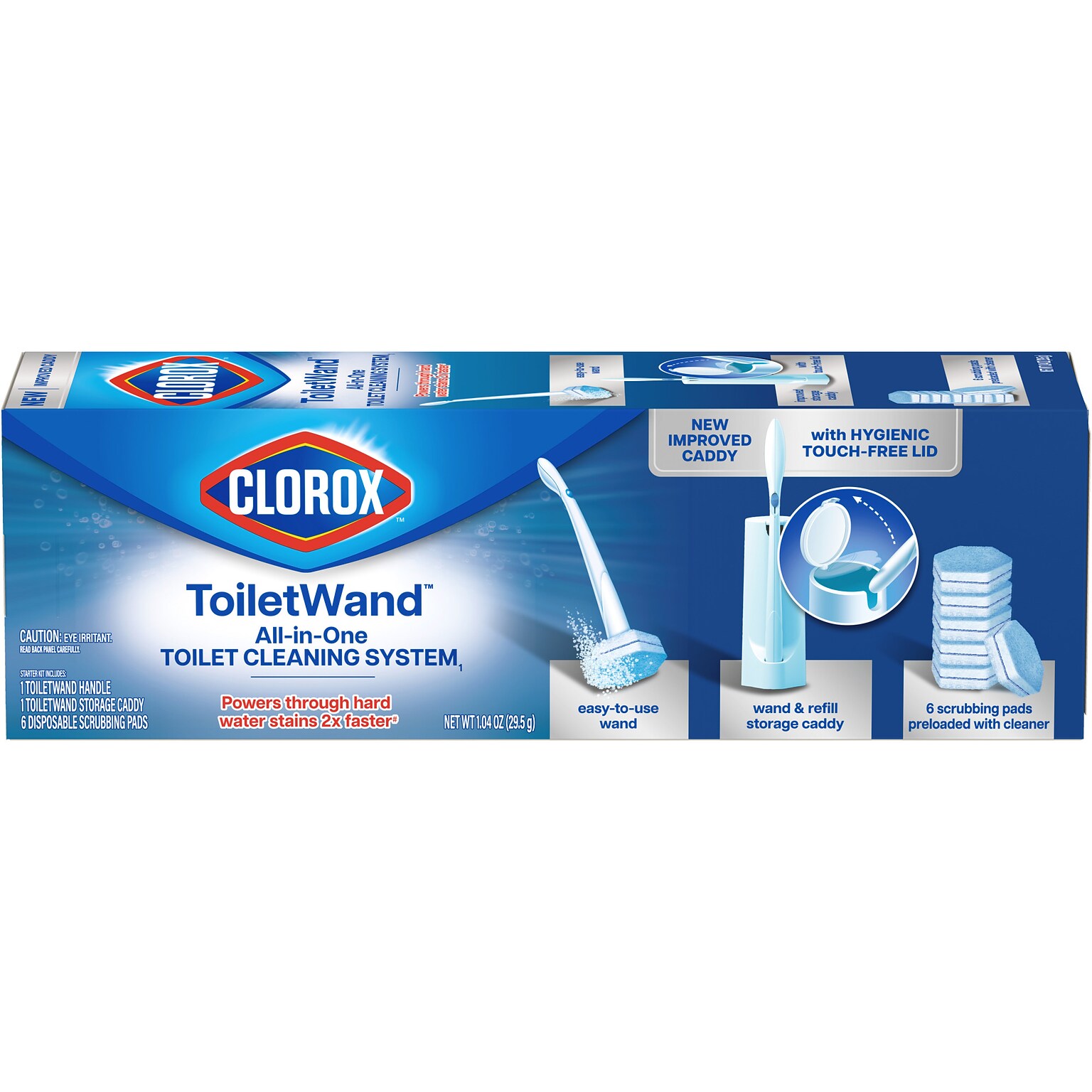 Clorox ToiletWand Disposable Toilet Cleaning System, Blue (COX03191)