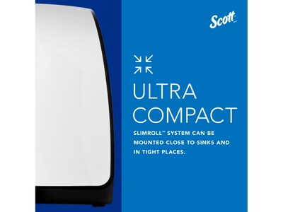 Scott Slimroll Manual Towel Dispenser, White (47091)