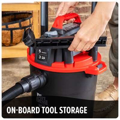 Dirt Devil 5 Gal. Wet/Dry Vacuum Cleaner, 3 Peak HP (SD65000)