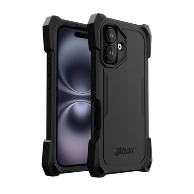 Joy Factory aXtion Edge MagSafe Waterproof Protective Case for iPhone 16, Shockproof, Black (CPA320S)