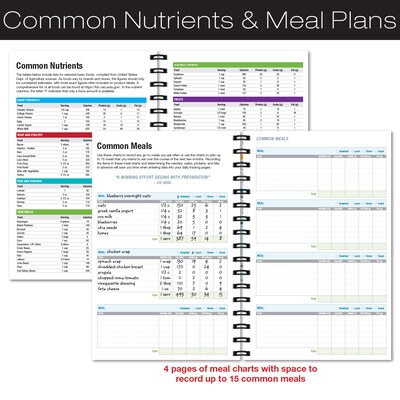 Global Printed Products 8.5” x 5.5” Daily Food Diary and Nutrition Planner, Fruit (GPP-0081-Q)