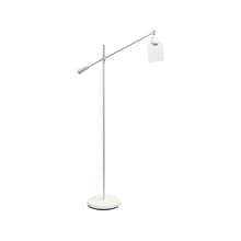 Lalia Home Studio Loft 55.5 Matte White Floor Lamp with Cylindrical Shade (LHF-5021-WH)