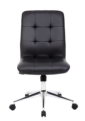 Boss Millennial Modern Faux Leather Computer and Desk Chair, Black (B330-BK)