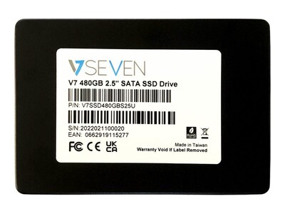 V7 480GB 2.5 SATA/600 Internal Solid State Drive (V7SSD480GBS25U)