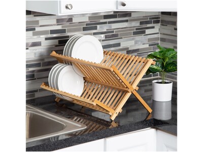 Honey-Can-Do Bamboo Dish Rack, Brown (KCH-07640)