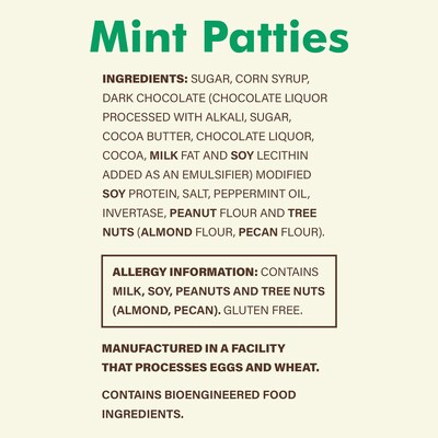 Pearson's Patties Dark Chocolate Mint Candy Bar, 3 lbs., 175/Carton (209-00558)