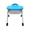 Luxor Plastic/Steel Classroom Stool with Wheels and Storage, Blue/White (MBS-STOOL-1)