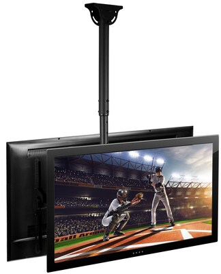 Mount-It! Adjustable Heavy Duty Dual TV Ceiling Mount For 32" - 77" Screens (MI-510)