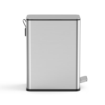 NineStars Stainless Steel Step Trash Can, 2.6 Gallon, Silver (XZD-10-88)