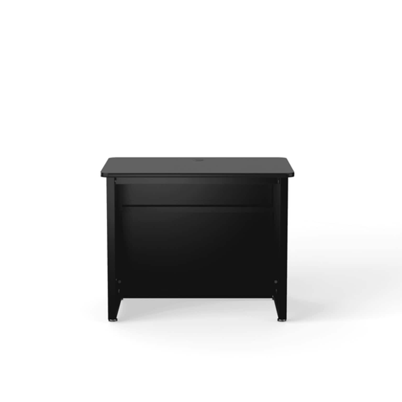 VersaDesk 36W Enclosed Versa Classroom Desk, Black (CD3624-BB)