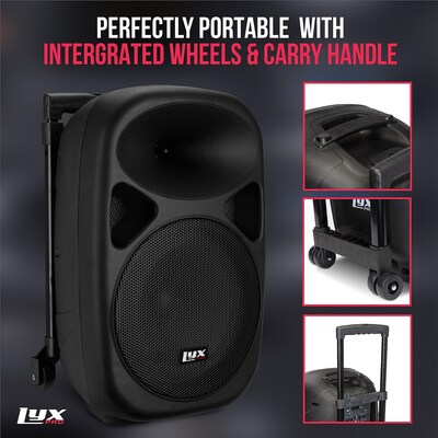 LyxPro 10 Inch Rechargeable PA Speaker (LYXSPA10BAT)