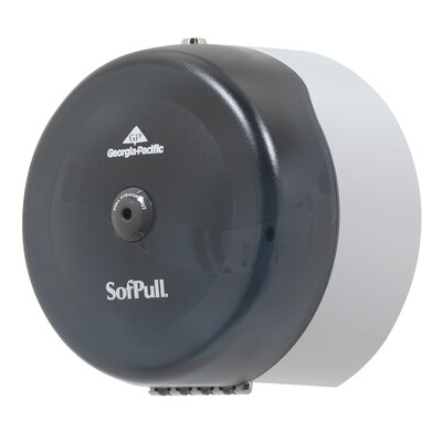 SofPull Georgia-Pacific High-Capacity Center Pull Bathroom Dispenser, Translucent Smoke (56501)