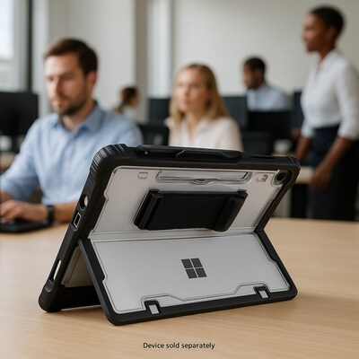 SaharaCase Raider Series Heavy Duty Case with Hand Strap for Microsoft Surface Pro 12", Shoulder Strap, Crystal Clear (TB00482)