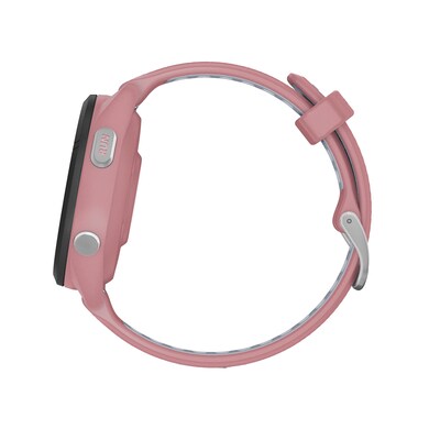 Garmin Forerunner 265S Smartwatch, GPS, 42mm, Light Pink Case w/Black Bezel, Pink/Whitestone Silicone Band (010-02810-05)