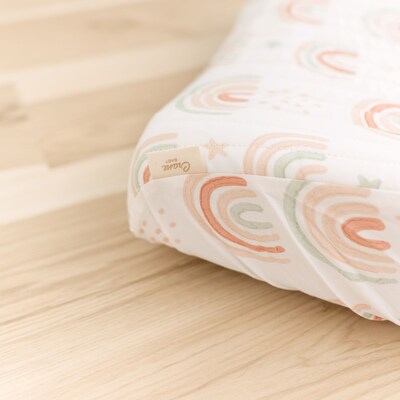 Cane Baby Parker Quilted Change Pad Cover, Rainbow (BC-100CPC-2)