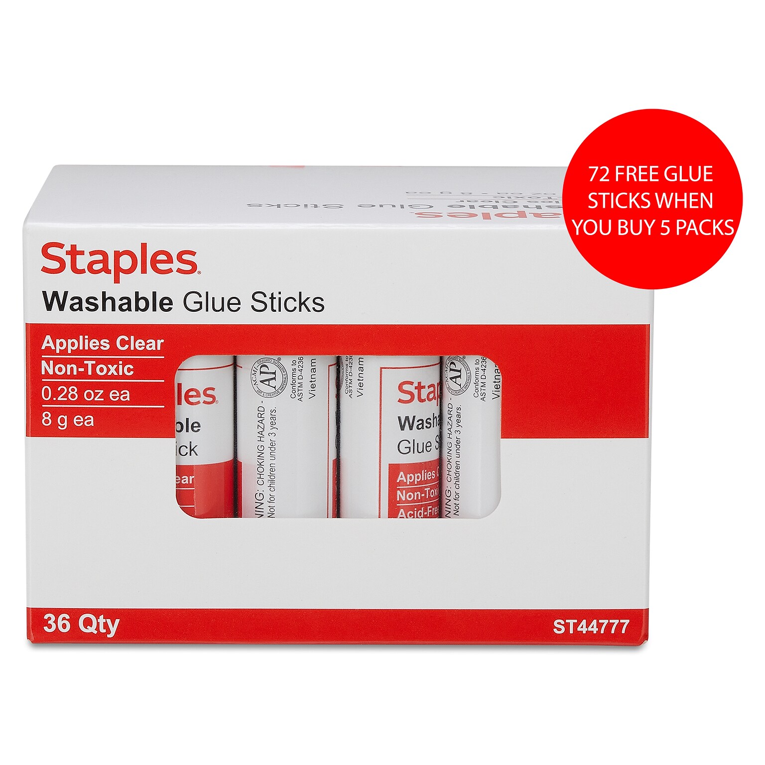 72 FREE Glue Sticks When You Buy 5 Pack Bundle