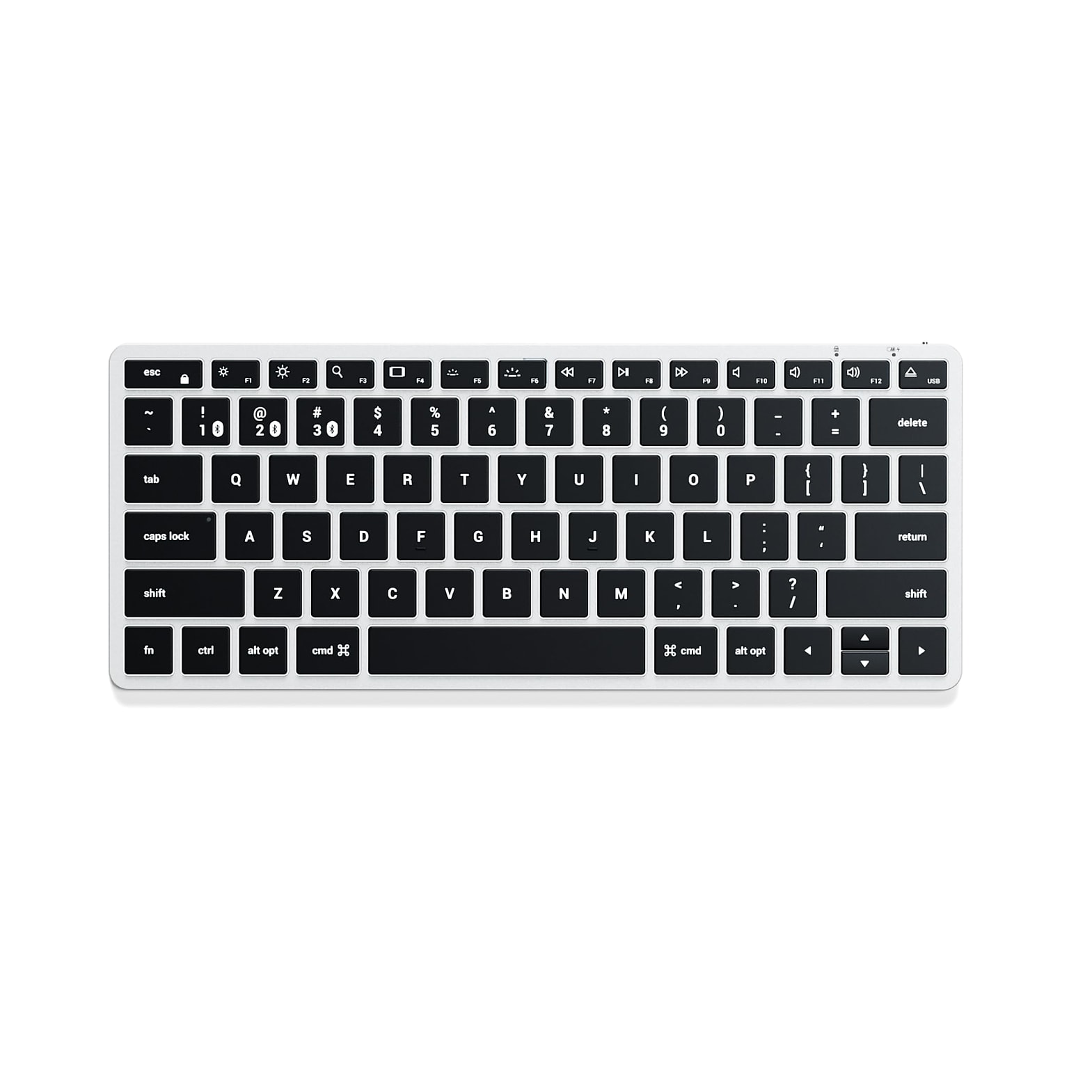 Satechi Slim X1 Wireless Keyboard for Apple MacOS, Silver (ST-BTSX1S)