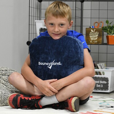Bouncy Bands Sensory Weighted Soft Squeeze Pillow, Blue (BBALPP6BU)