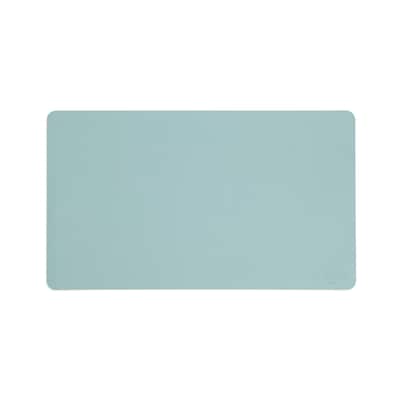 Smead Small Vegan Leather Anti-Slip Desk Pad, 23.6 x 13.7, Light Blue (SMD64840)