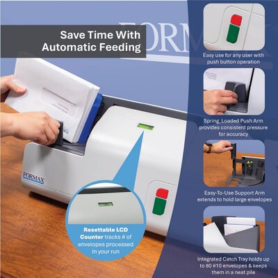 Formax FD 452 Electric Letter Opener, Gray (FD452)