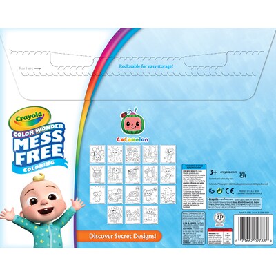 Crayola Color Wonder: Cocomelon Coloring Book, 18 Pages, 2 Sets/Bundle (BIN752788-2)