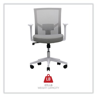 Alera® Fixed Arm Fabric Task Chair, Gray (ALEWS42B47)