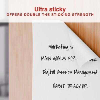 Staples Ultra Sticky Tabletop Easel Pad, 20" x 23", 20 Sheets/Pad (ST62836)