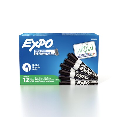 Expo Dry Erase Marker, Bullet Tip, Black (82001)