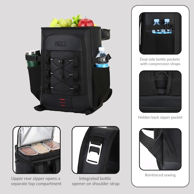 Dukap Kiva Backpack, X-Large, Black (CDKKIV18BLK)