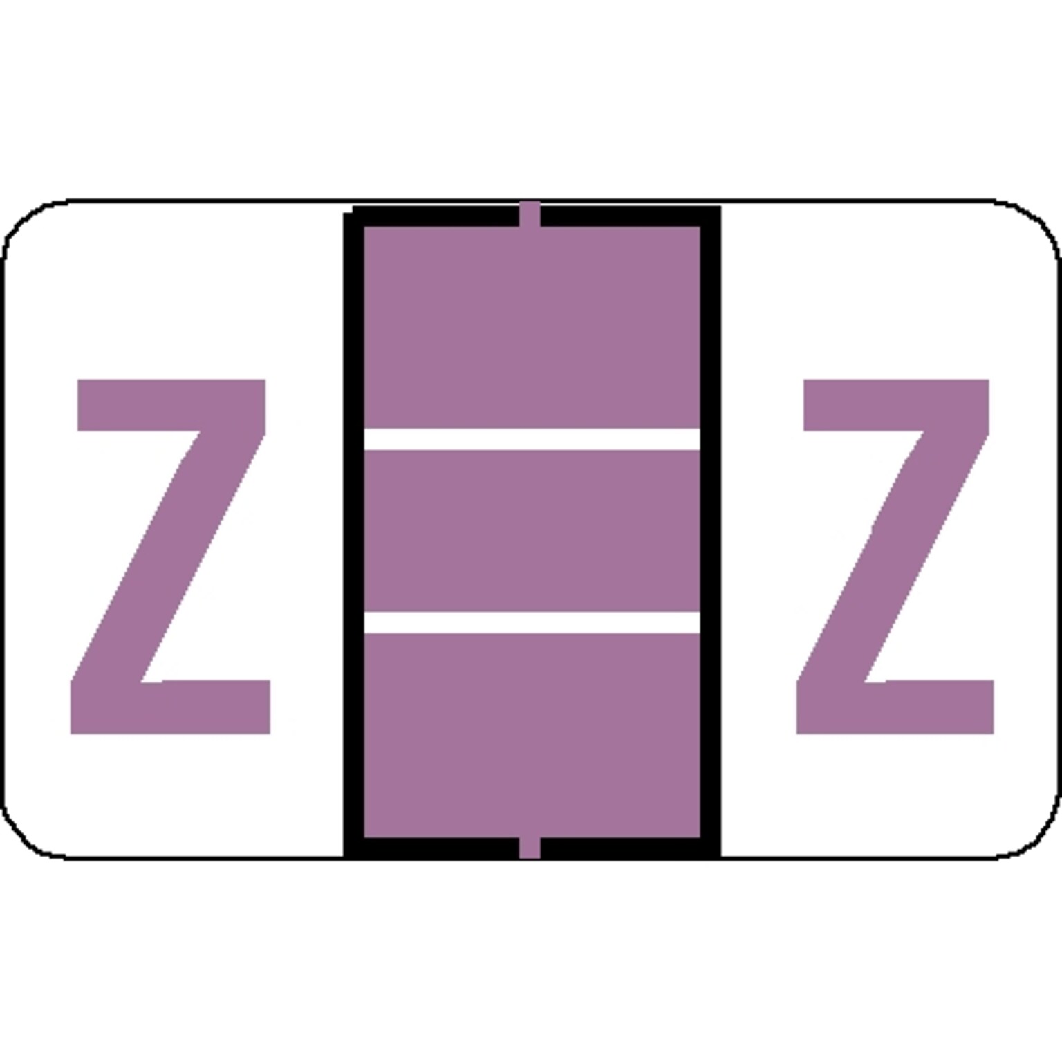 Medical Arts Press Jeter Compatible 5100 Series Alpha Roll Labels, Z