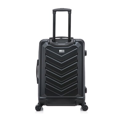 US Army FOX 24" Hardside Suitcase, 4-Wheeled Spinner, TSA Checkpoint Friendly, Black (USLFOX00M-BLK)