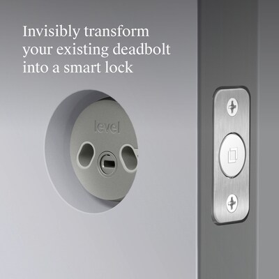 Level Bolt Connect WiFi & Bluetooth Retrofit Smart Lock, Silver (C-D11U-S1)
