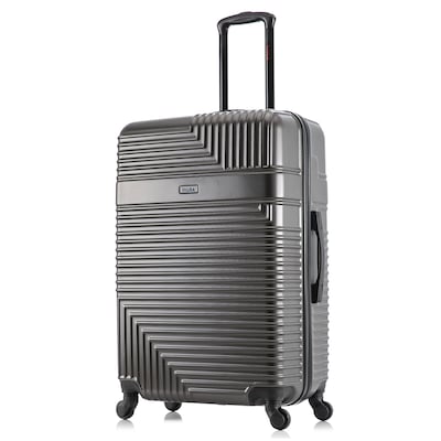 InUSA Resilience 29.52 Hardside Suitcase, 4-Wheeled Spinner, TSA Checkpoint Friendly, Coal (IURES00L-COA)