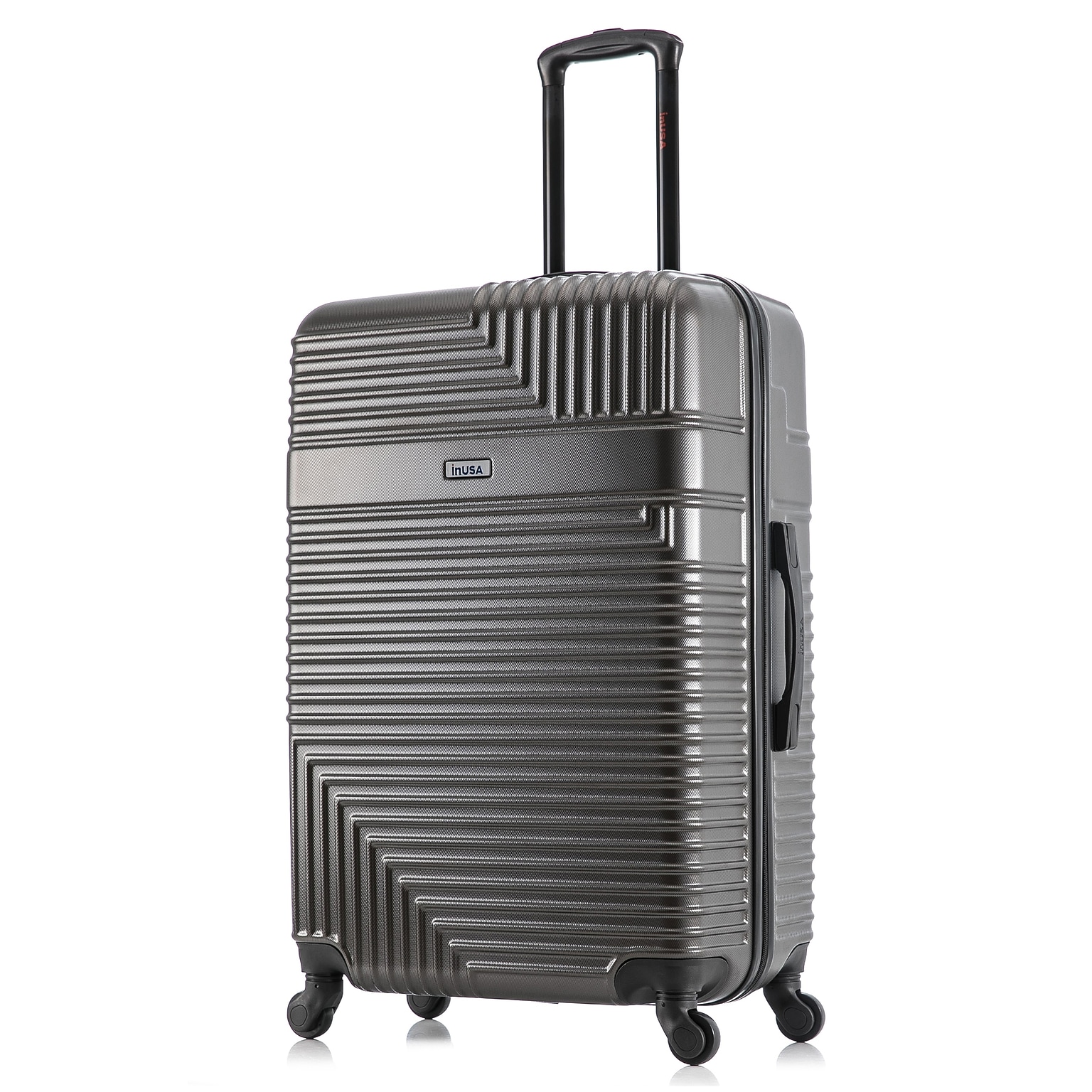 InUSA Resilience 29.52 Hardside Suitcase, 4-Wheeled Spinner, TSA Checkpoint Friendly, Coal (IURES00L-COA)