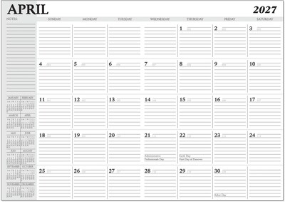 Custom HDI Monthly Desk Planner 7x10