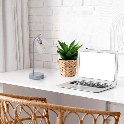 Simple Designs Sleek Essentials LED Desk Lamp, 15.75", Gray (LD1080-GRY)