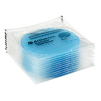 ActiveAire Urinal Screen, Coastal Breeze Scent, Blue, 12/Pack (48270)