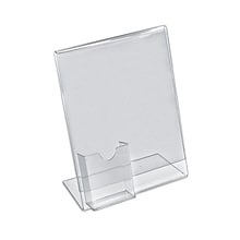 Azar Displays Sign Holder with Attached Brochure Holder, 11 x 8.5-inch 10/Pack