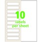 Avery Laser/Inkjet Self-Laminating ID Labels, 1-1/32" x 3-1/2", White, 10 Labels/Sheet, 25 Sheets/Pack, 250 Labels/Pack (00757)